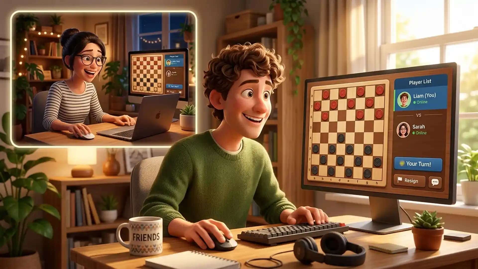 Enjoy Free Multiplayer Checkers with Friends Online